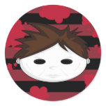 White Face Serial Killer Sticker Sheet