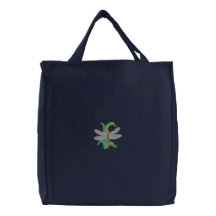 White Faced Meadowhawk / Tall Grass Canvas Bag