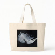 White feather - angelic by nature canvas bag