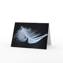 White feather - angelic by nature greeting cards