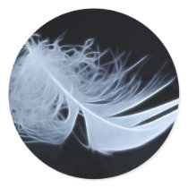 White feather - angelic by nature stickers