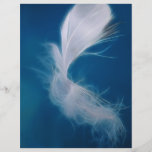 White feather art - symbol of purity and innocence full color flyer