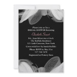 White Feathers Bridal Shower Invitation