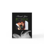 White Feathers Thank You Card
