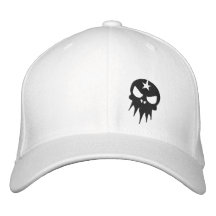 White Fitted Hat Embroidered Baseball Caps