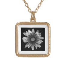 White Floral Flower Pendant