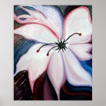 White Floral Posters