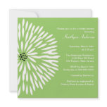 White Flower Sage Spring  Bridal Shower Invitation