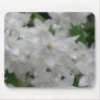 White flowering shrub mouse mats