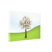 White flowering tree Canvas Gallery Wrapped Canvas