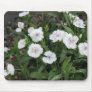 white flowers mouse mat