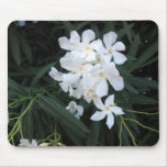 white flowers mouse pads