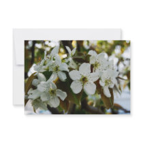 White flowers r.s.v.p card invitation