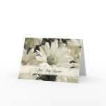 White Flowers Sister Thank You Maid of Honour Card