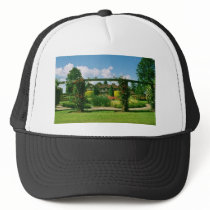 White Gardens of the Rose, St. Albans, England flo Mesh Hat