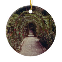 White Generalife, The Alhambra, Granada, Spain flo Christmas Ornaments
