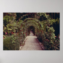 White Generalife, The Alhambra, Granada, Spain flo Print
