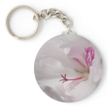 White Geranium Keychain