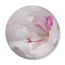 White Geranium Magnet