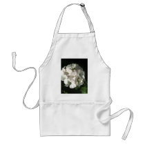 White Geraniums 2 Apron