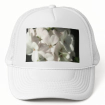 White Geraniums 2 Trucker Hats