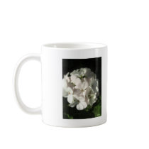 White Geraniums 2 Coffee Mug