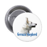 White German Shepherd Name - Button