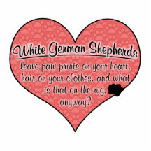 White German Shepherd Paw Prints Dog Humour Photo Cutout