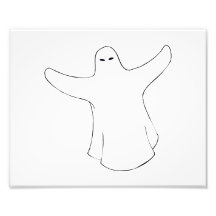 White ghost two arms out art photo