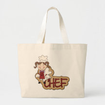 White Girl Chef T-shirts and Gifts Canvas Bags
