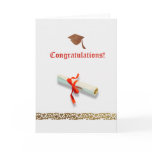 White Graduation Card