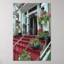 White Halifax Inn flowers Print