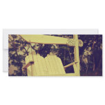 White Hanging Chair Custom Rack Card