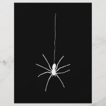 White Hanging Spider Flyer Design