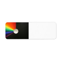 White hole abstract return address label