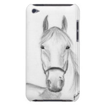 White horse art iPod touch Case-Mate case