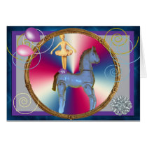 White horse dancer cards