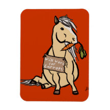 White Horse Head Magnet