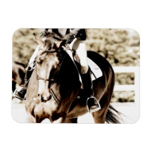 White Horse Head Magnet