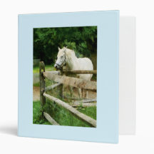 White Horse in Paddock Binder