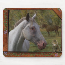 White Horse Mousepad