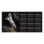 White Horse Prancing Calendar Photo Card Template