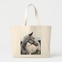 White Horse Tote Bag