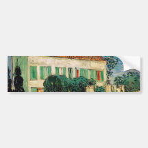 White house at night - Vincent van Gogh Bumper Stickers