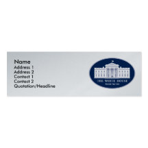 White House Business Card Template
