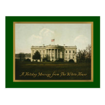 White House Vintage Christmas Postcard