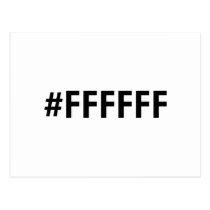 White HTML RGB postcards
