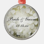 White Hydrangea Wedding Ornament