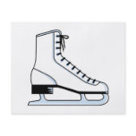 white ice skate vector graphic flyer