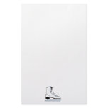 white ice skate vector graphic stationery